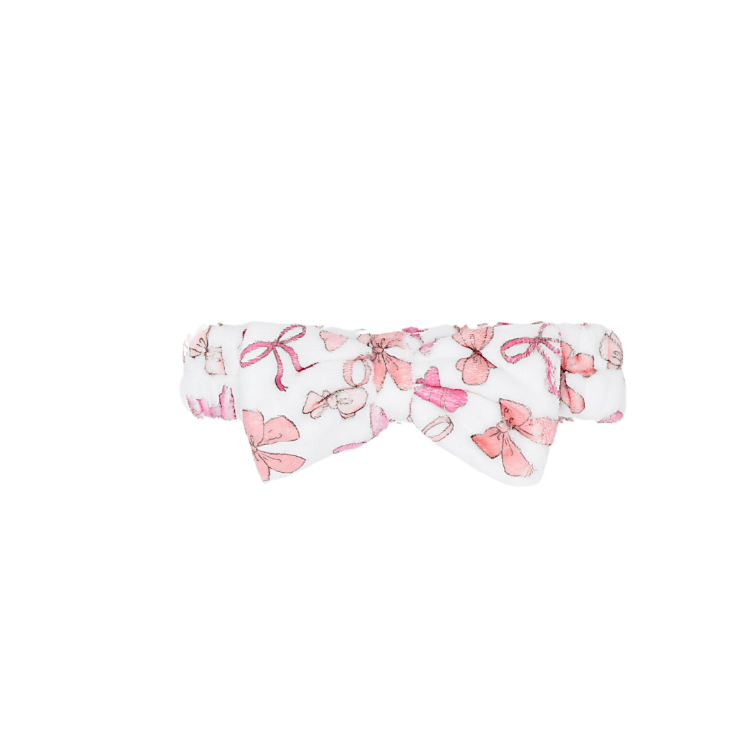 Plush Bow Spa Headband