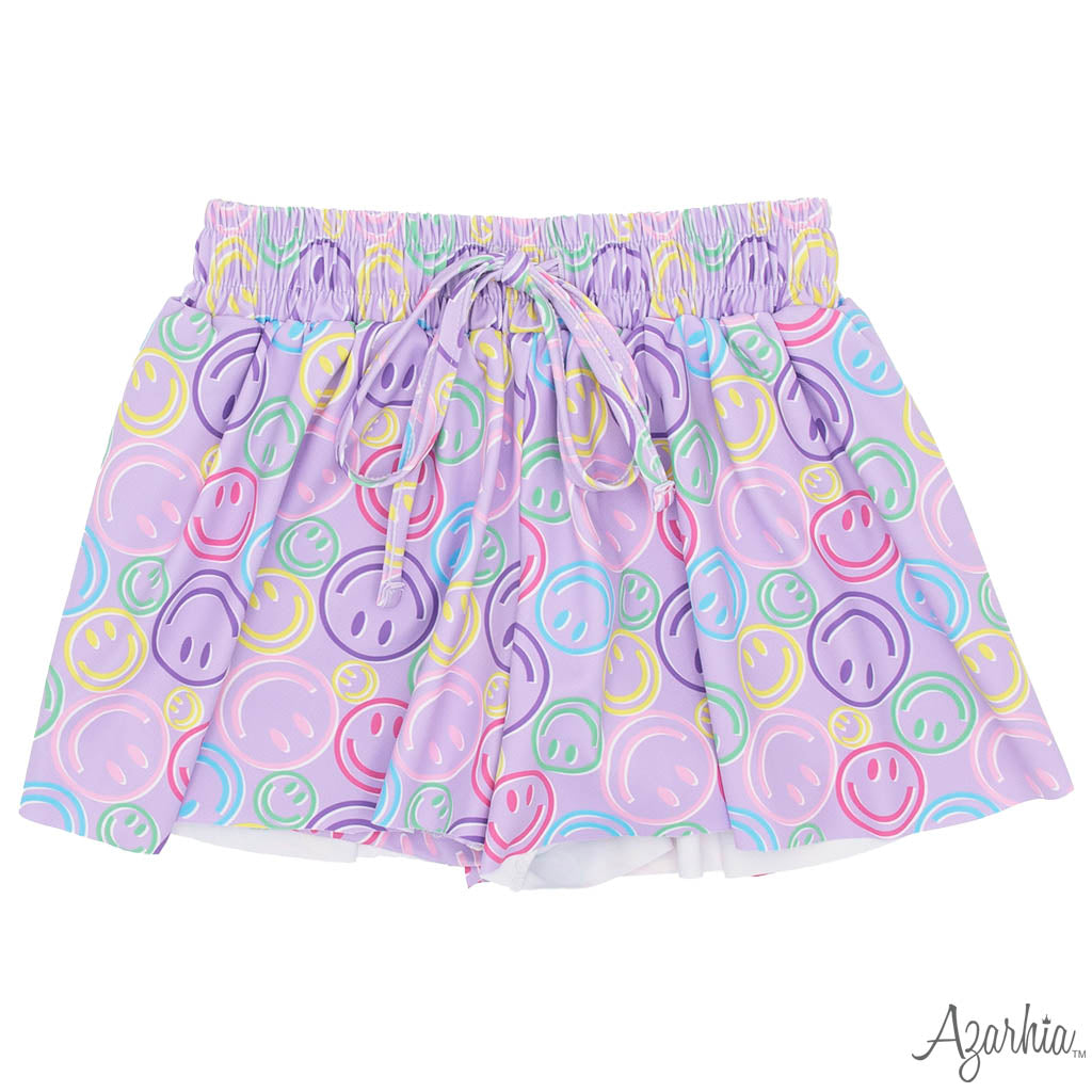Smiley Face Butterfly Shorts