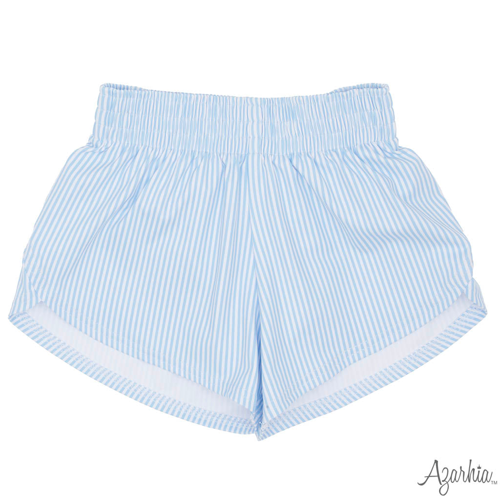 Light Blue Striped Steph Short