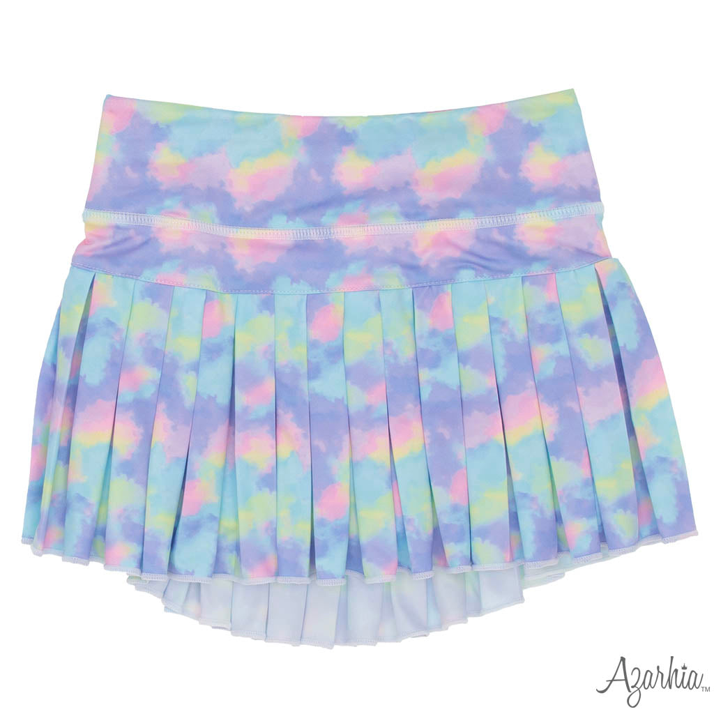 Electric Clouds Mini Pleat Skort