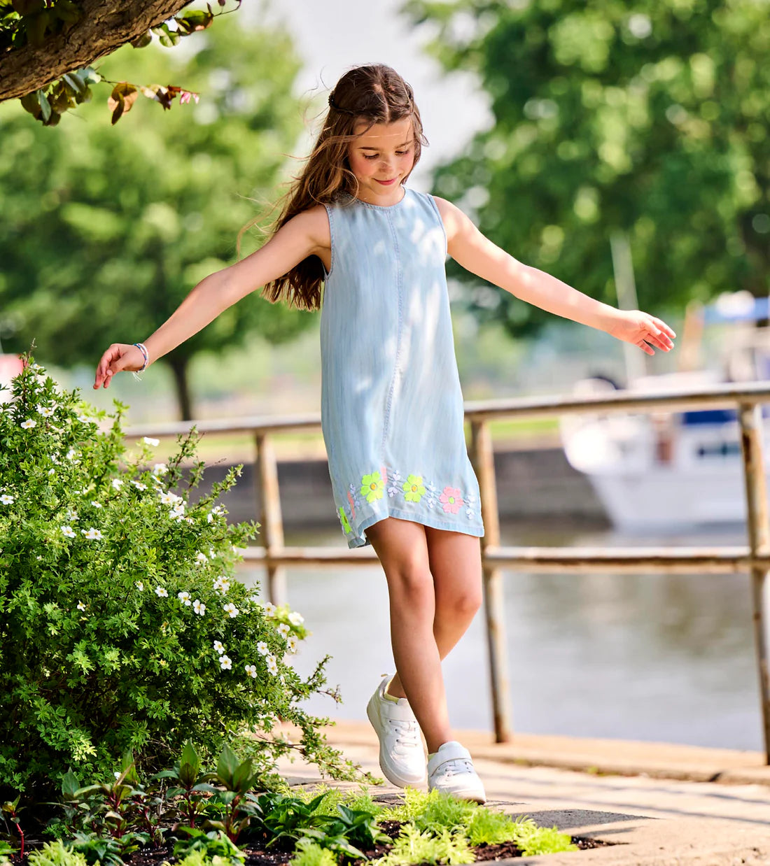 Tencel Embroidered Dress