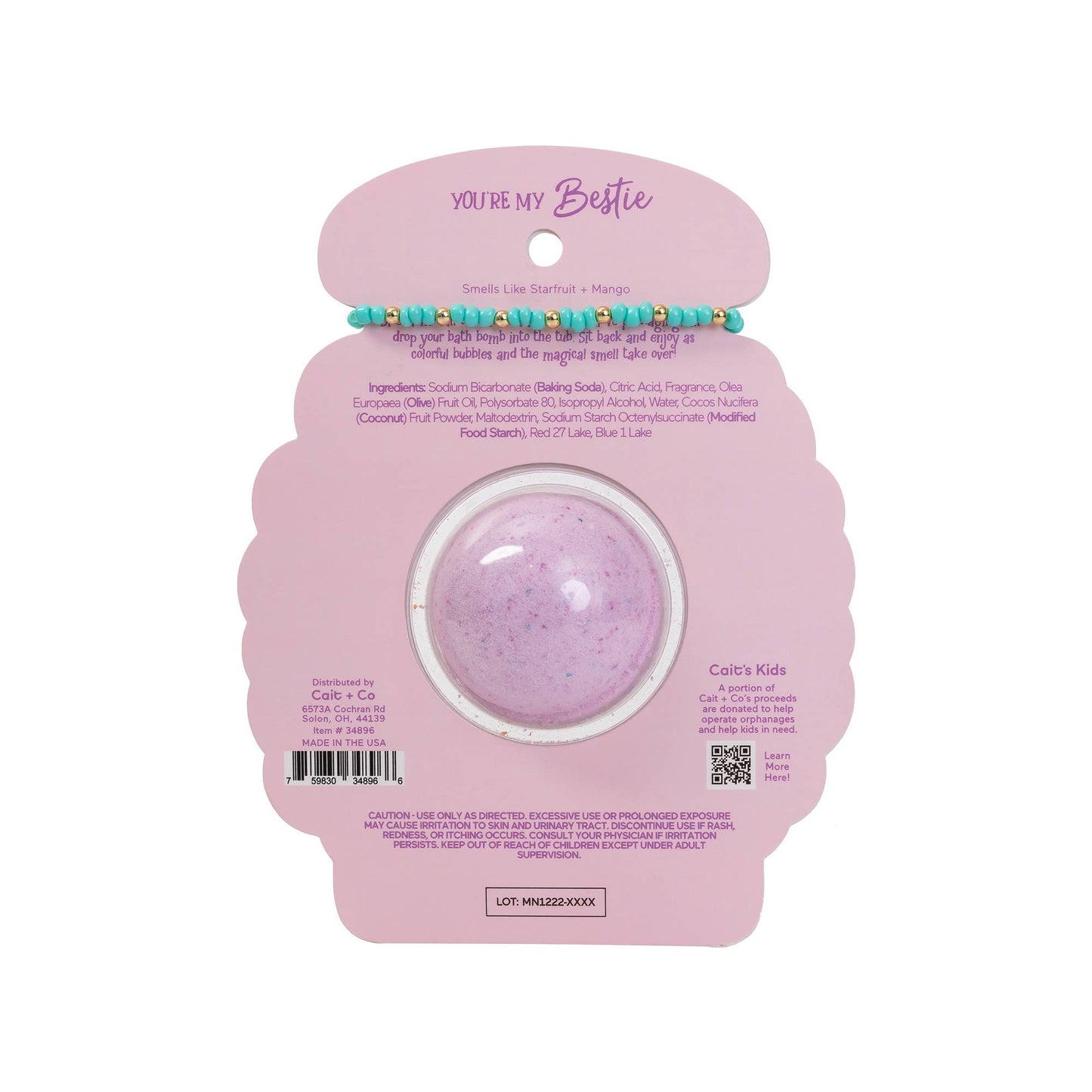 "Bestie" Bracelet Bath Bomb