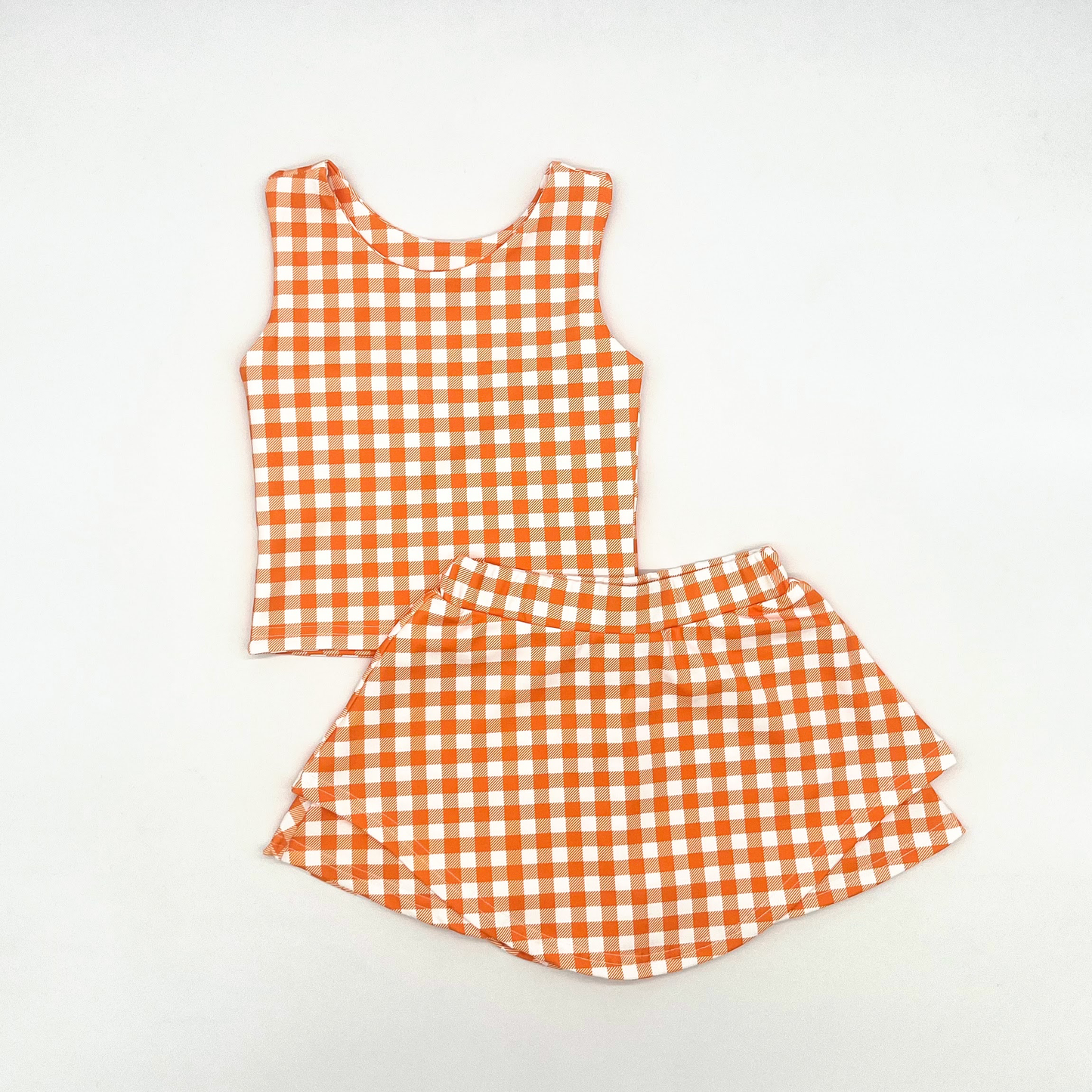 Gingham Skort Set