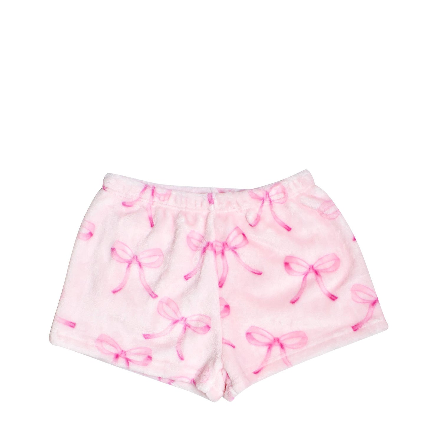 Bow Print Fleece Shorts