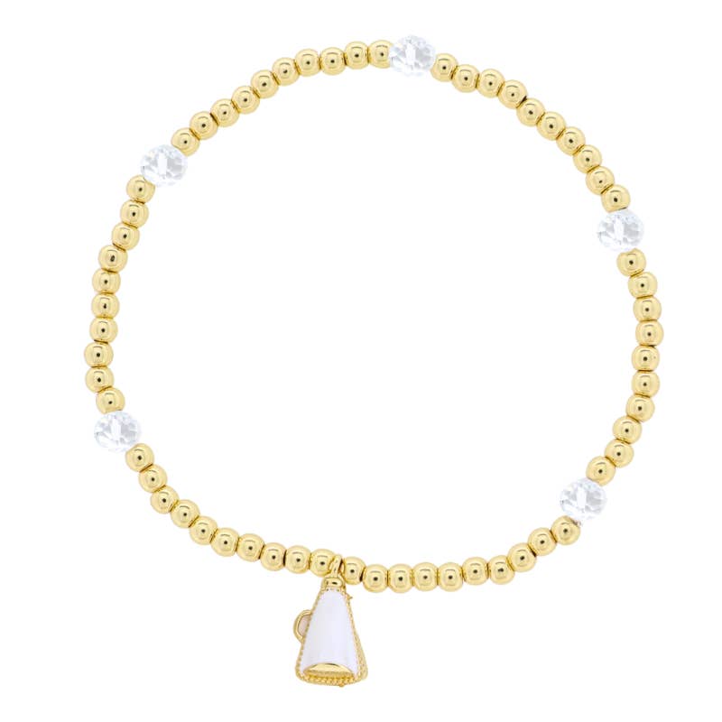 18K Gold-Plated Gold Megaphone Bracelet