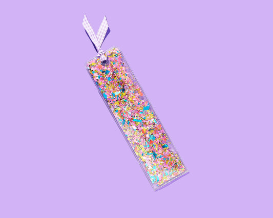 Confetti + Gingham Bookmark