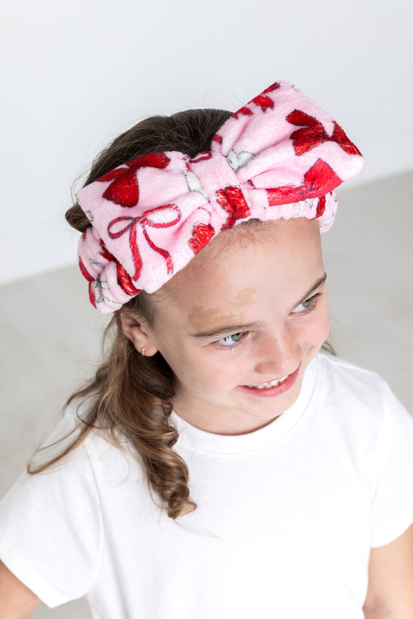 Macaron + Me Plush Red Bow Headband