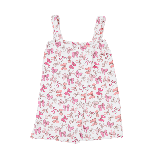 Plush Spa Wrap with Pink Bows