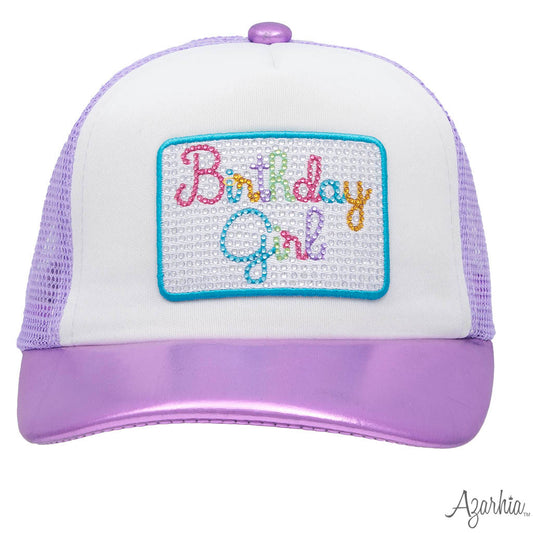 Birthday Girl Trucker Hat in Lavender