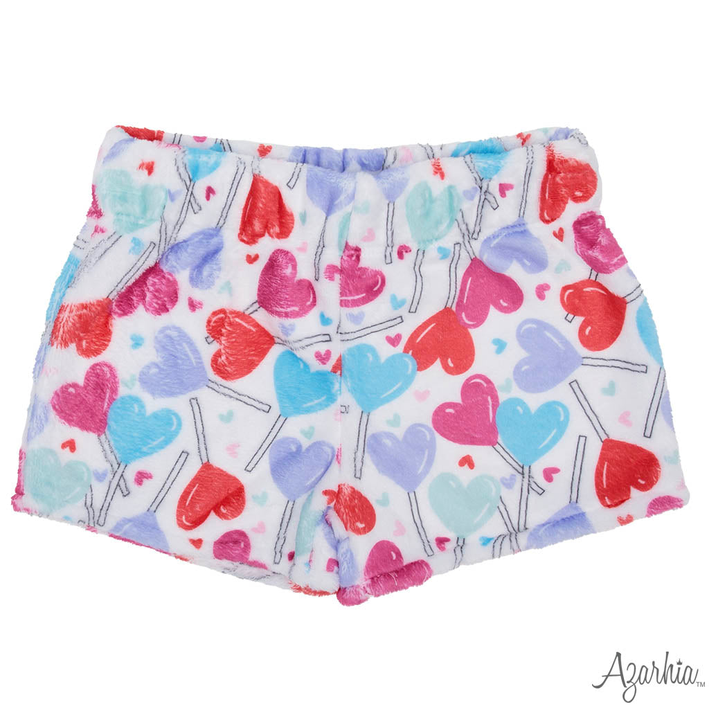 Heart Candy Plush Sleep Short