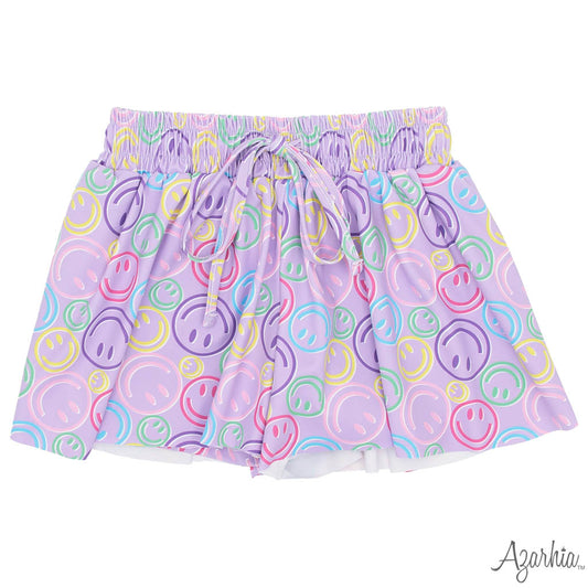 Smiley Face Butterfly Shorts