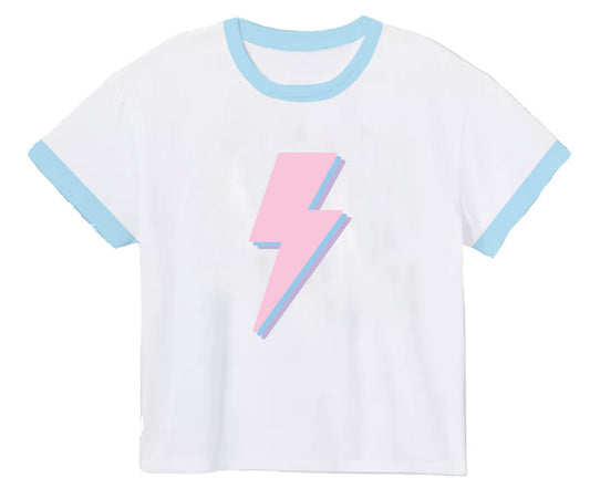 Lightning Bolt Ringer Tee