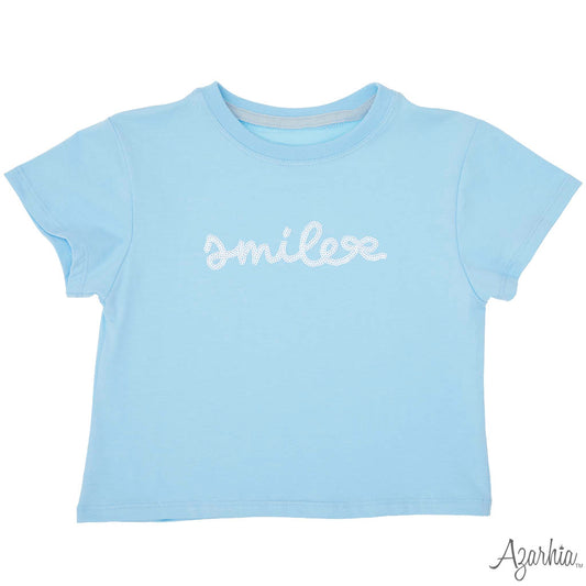 Sequin Smile Boxy Tee