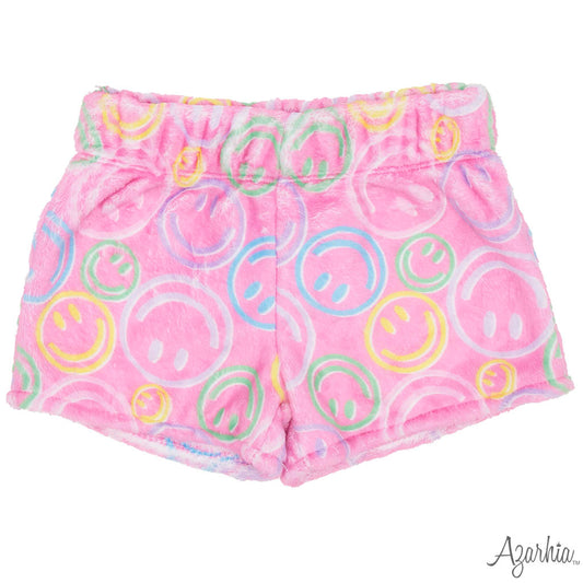 Smiley Face Plush Sleep Short