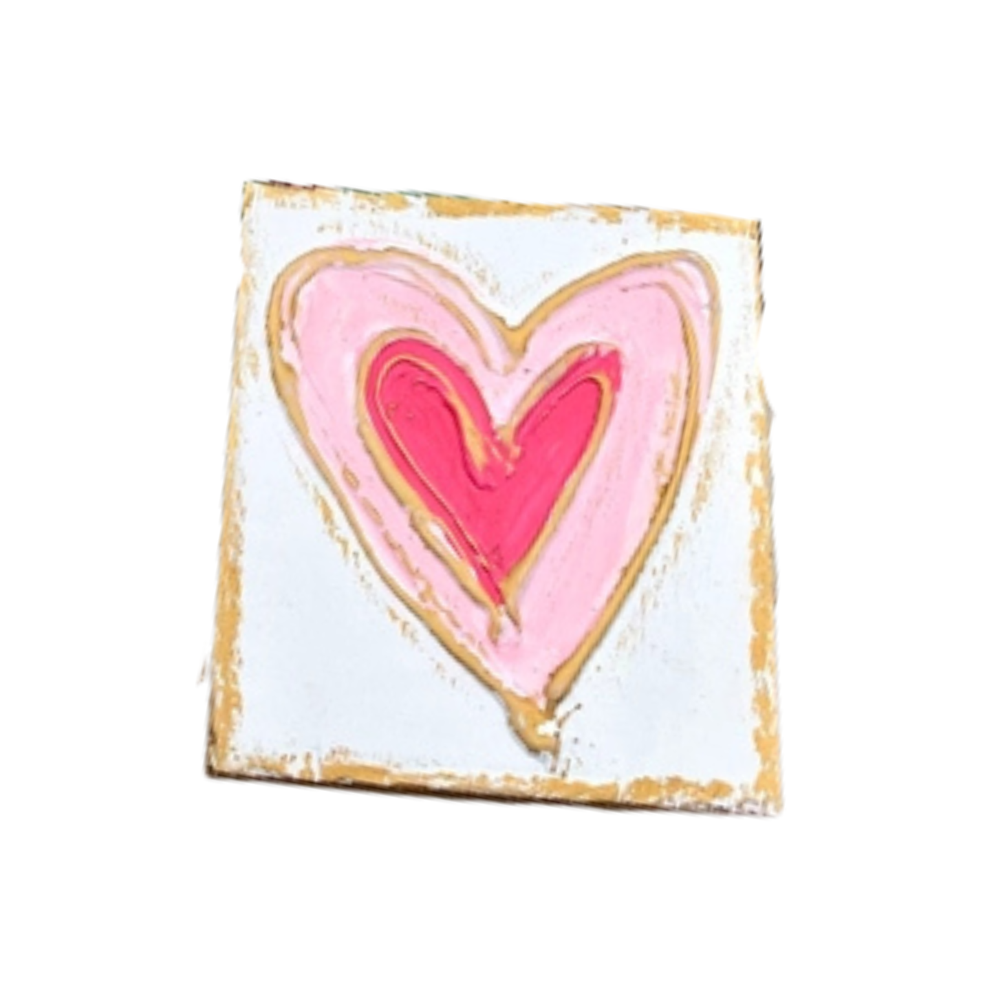 DEARLY Loved Hot Pink & Pastel Pink Heart Block