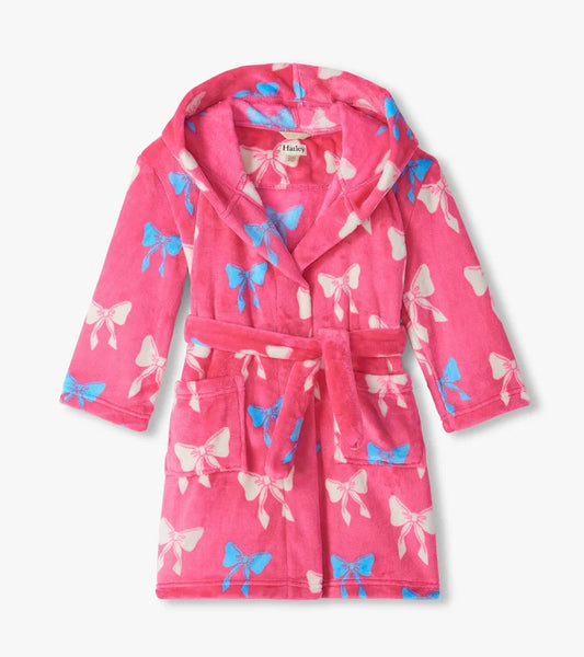 Big Bows Fuzzy Fleece Robe