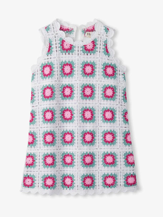 Berry Radiance Crochet Dress