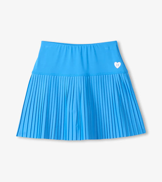 Malibu Blue Pleated Skort