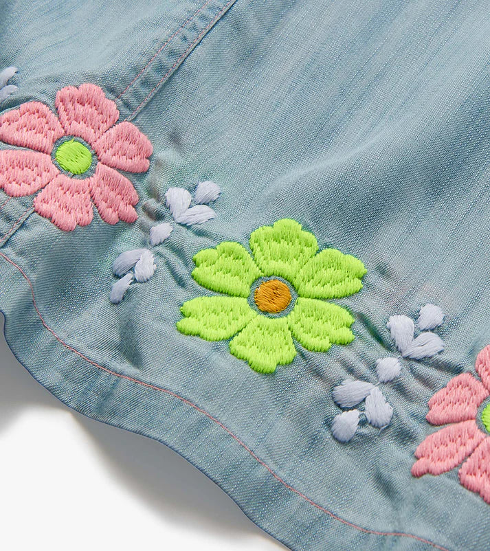 Tencel Embroidered Dress