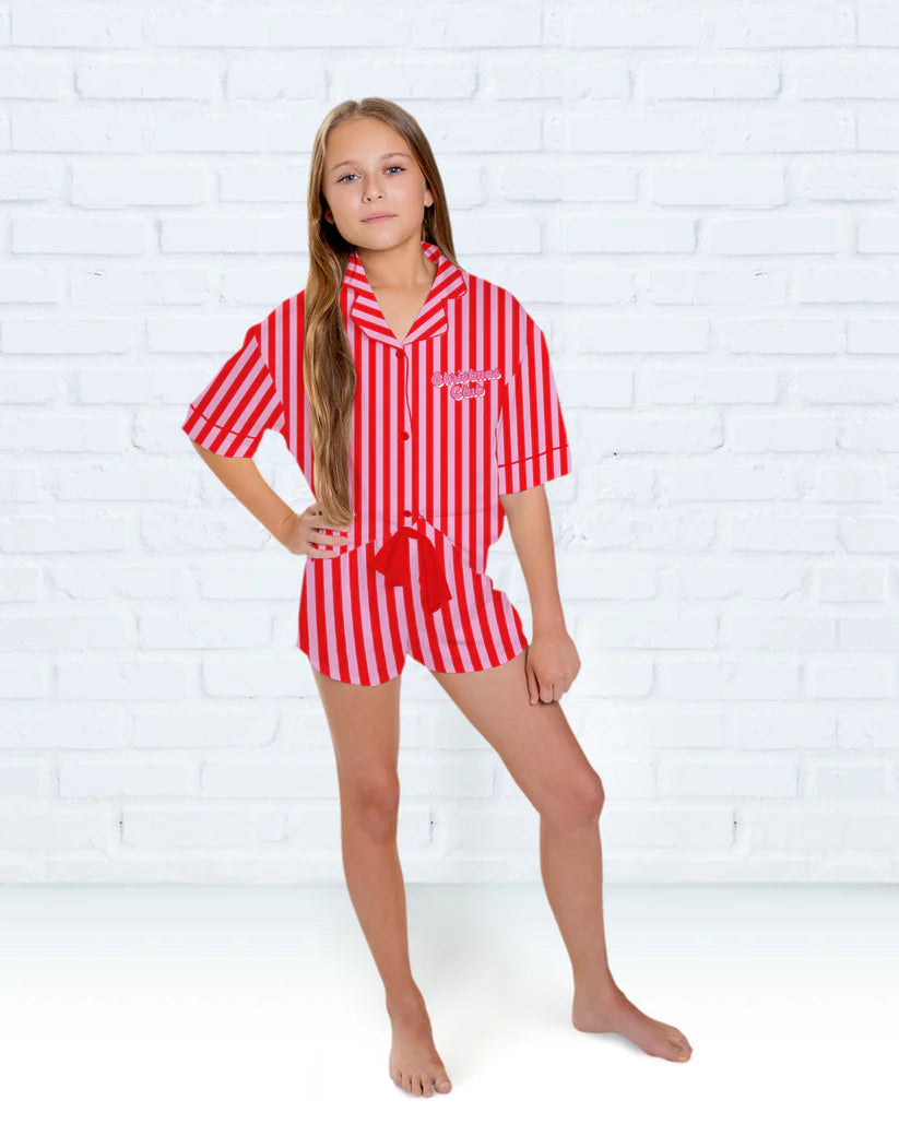 Christmas Club Short Sleeve Pajama Set