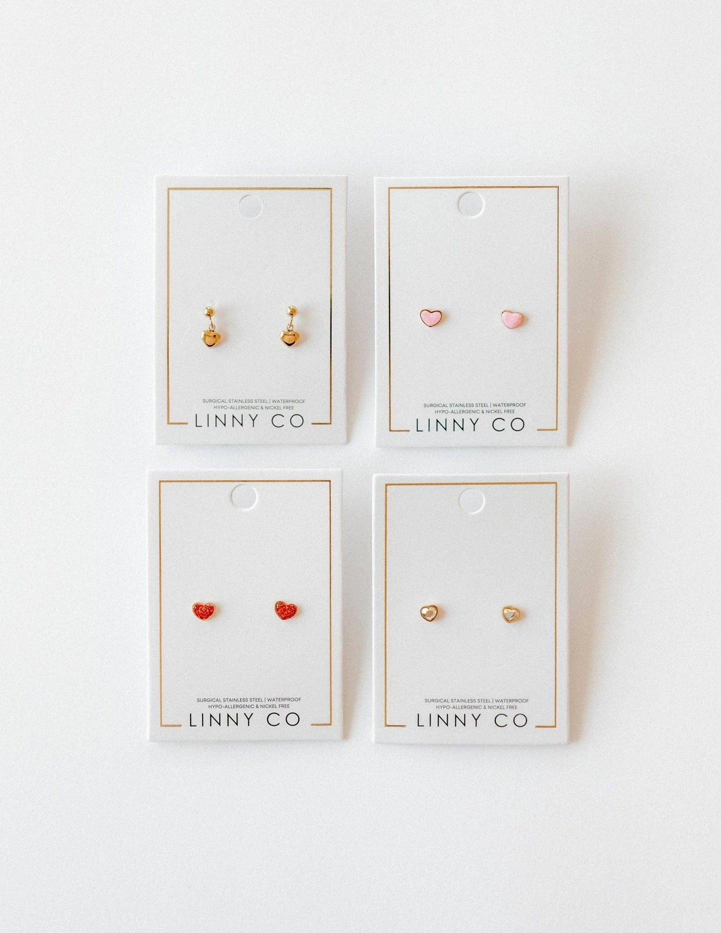 Iridescent Heart Earrings