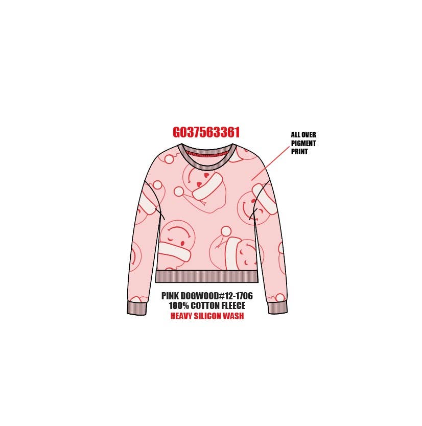 Smiley Face Santa Sweatshirt