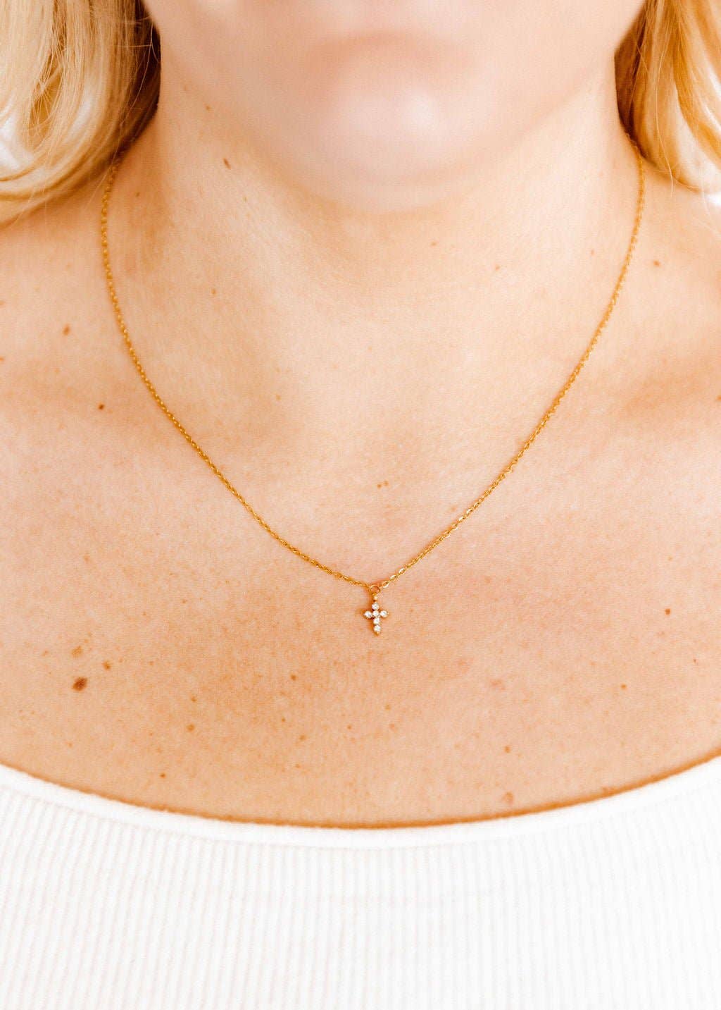 Carly Cross Necklace