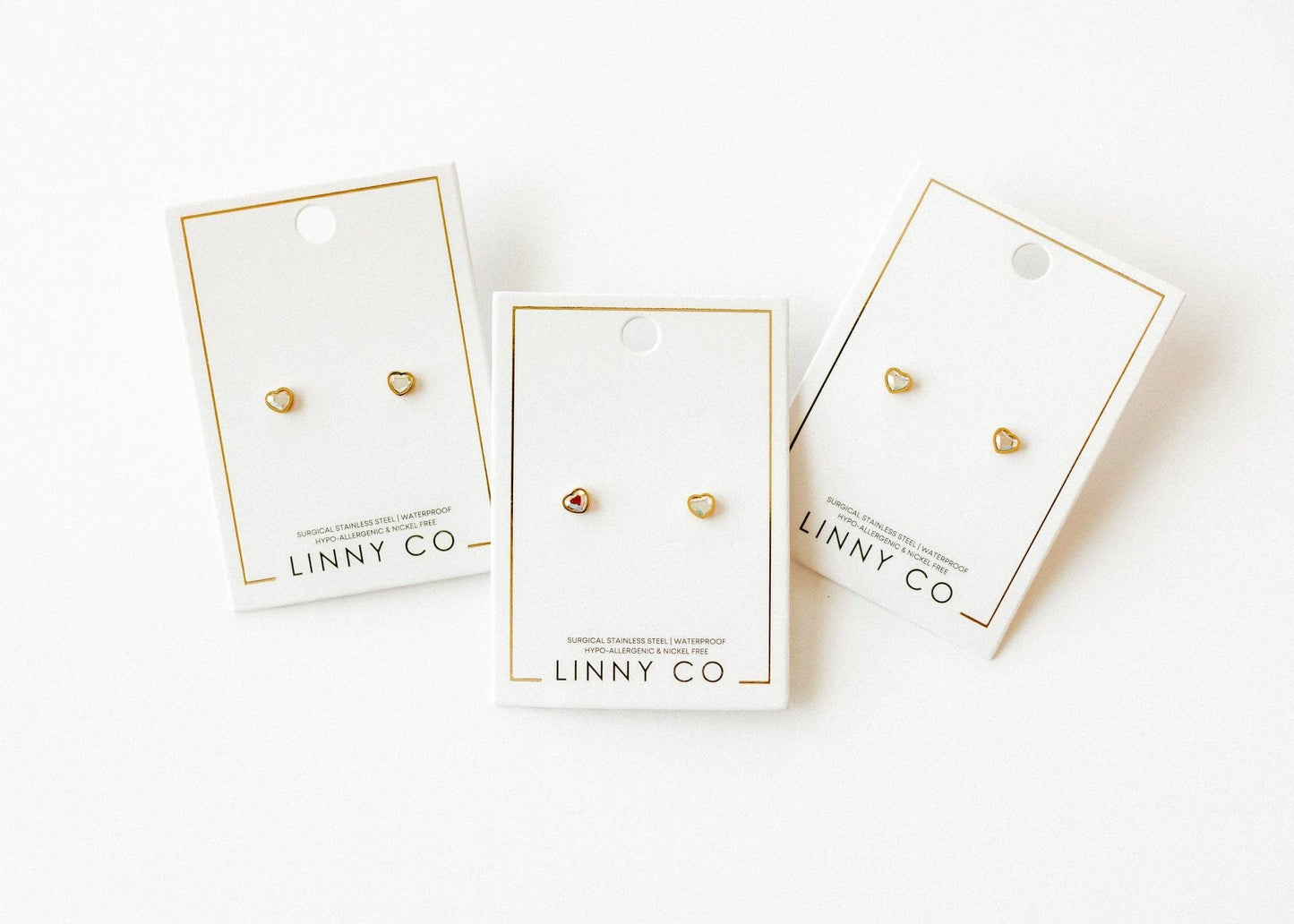 Iridescent Heart Earrings