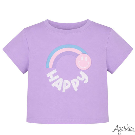 Glitter Happy Lavender Boxy Tee