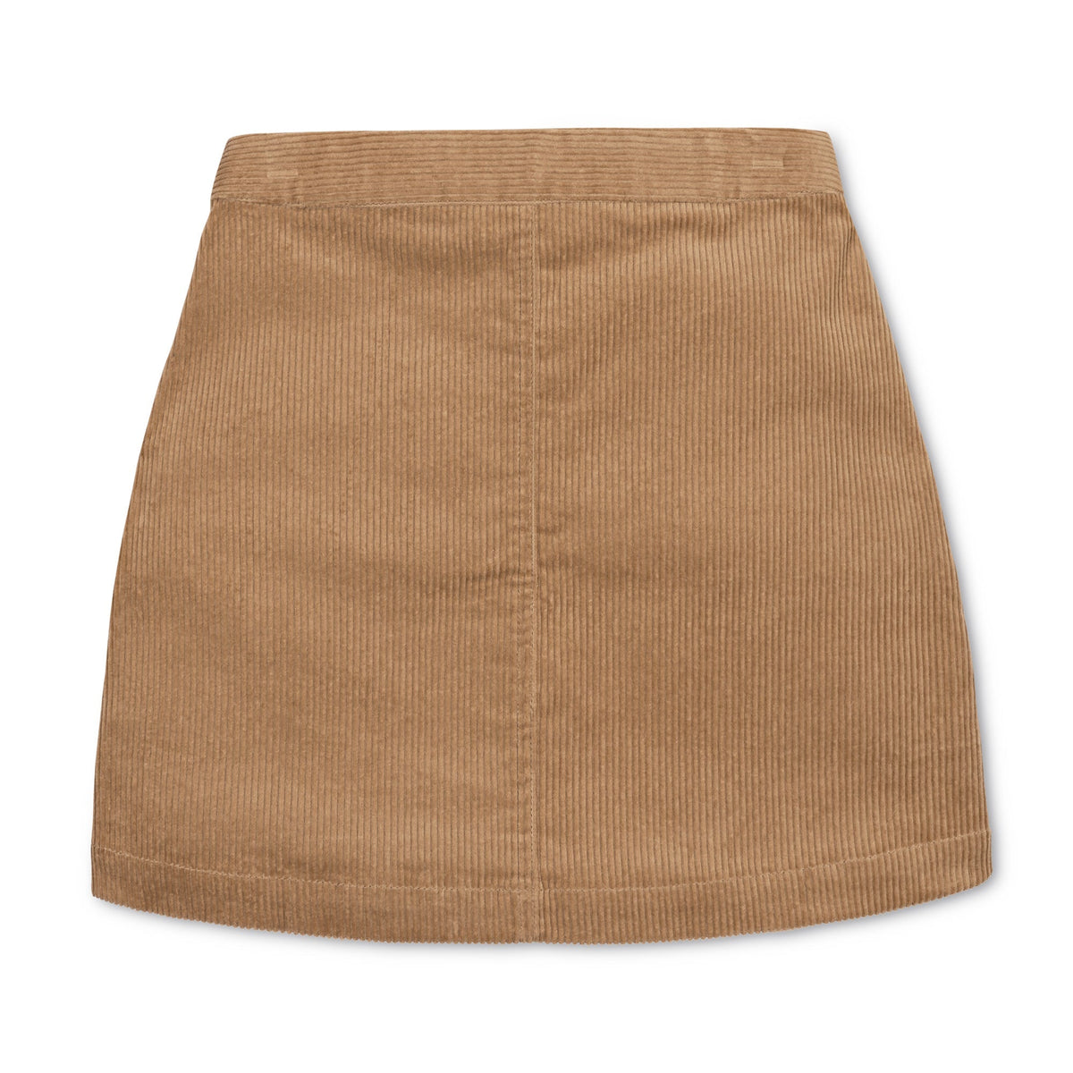 Corduroy Button Front Skirt