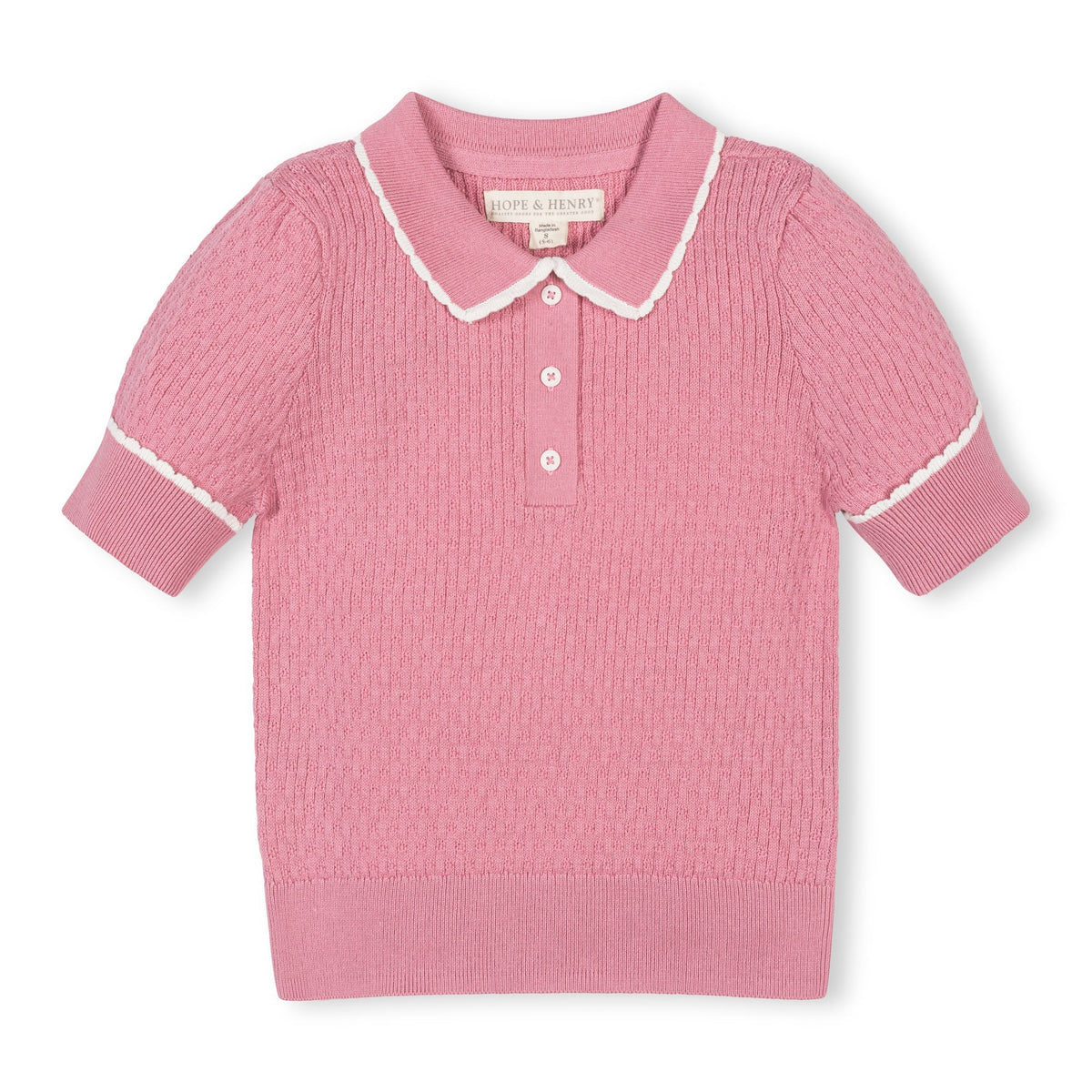 Pink Collared Sweater