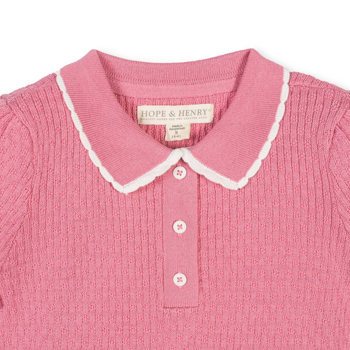 Pink Collared Sweater
